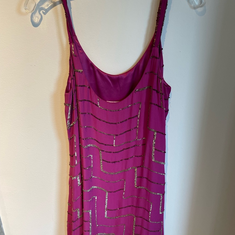 Parker beaded mini dress, size small. Worn once. - Picture 3 of 5